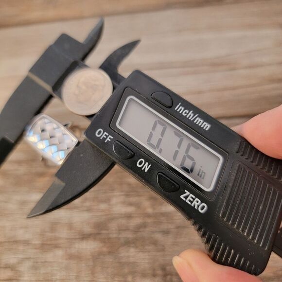 Elle Sterling Herringbone Basketweave Rectangle Ring NWOT - Picture 7 of 10